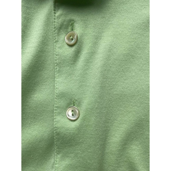 Peter Millar Golf Polo Green Short Sleeve Men’s Size Large 100% Cotton - Picture 4 of 7